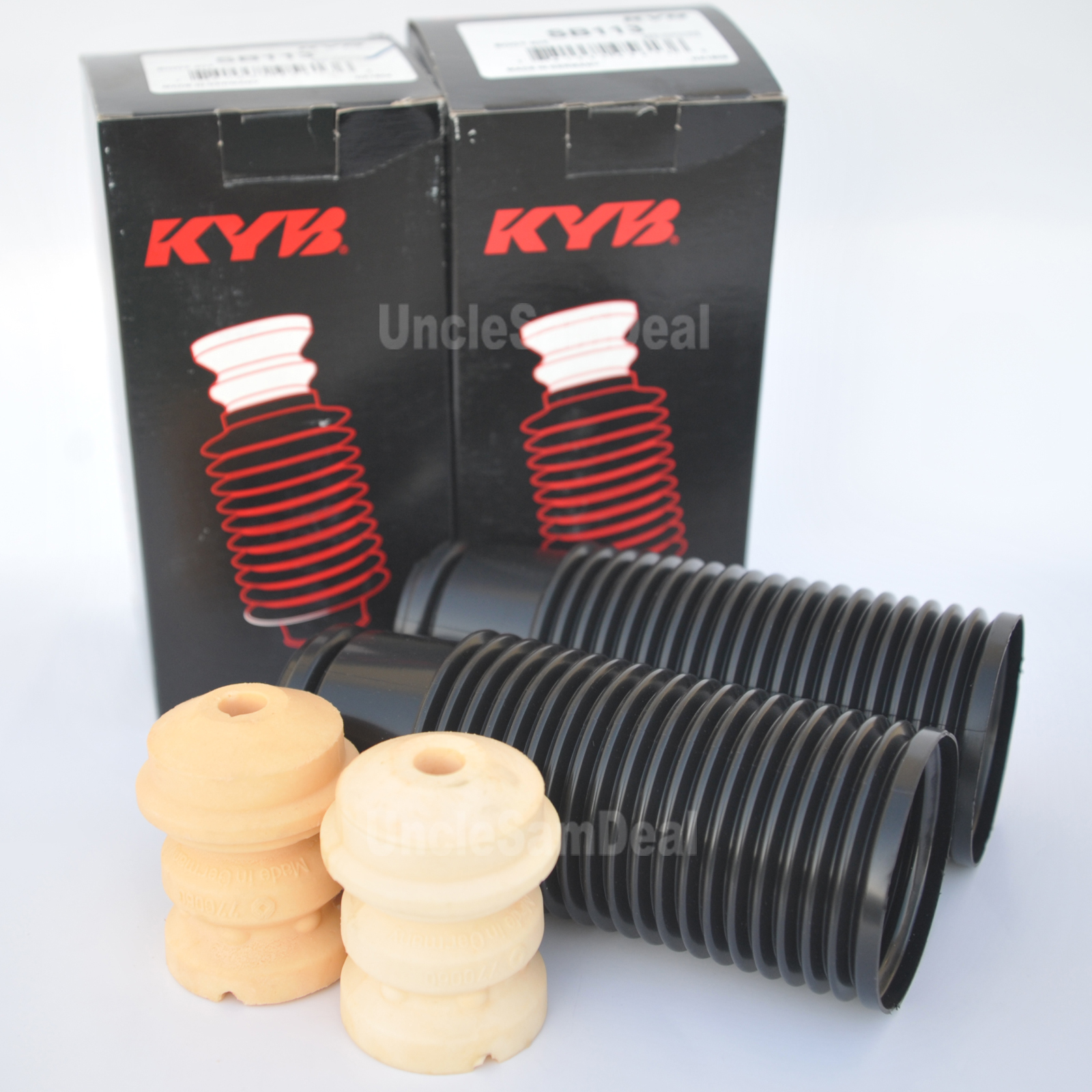 "SB113 PAIR" KYB SUSPENSION SHOCKS/ STRUTS BELLOW DUST BOOT W/ BUMPER