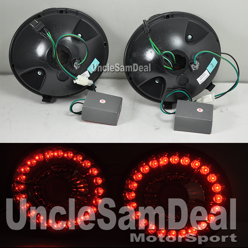 0511 CHEVY CORVETTE C6 Z06 CLEAR BLACK LED TAIL LIGHTS 4 PIECES DIRECT