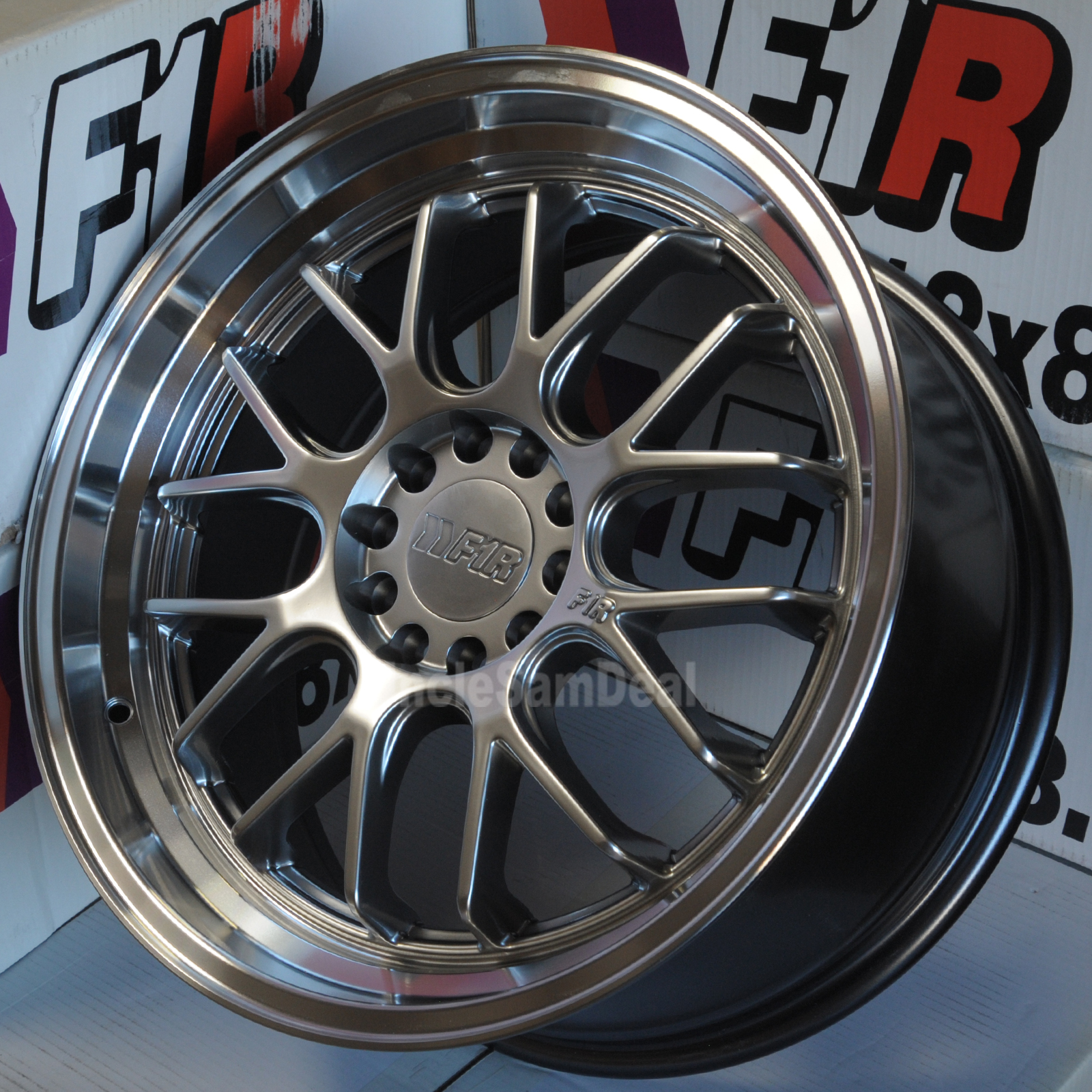 F1R Wheels F21 Machine Gold Polish Lip V2 – WheelplusUSA